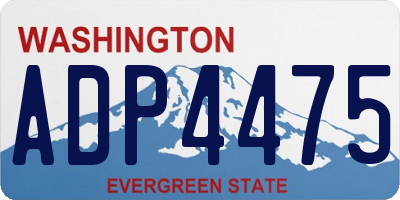 WA license plate ADP4475
