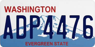 WA license plate ADP4476