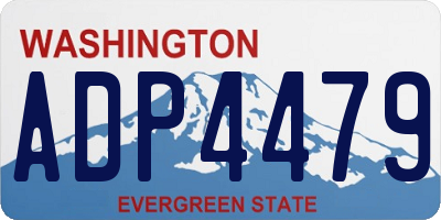 WA license plate ADP4479