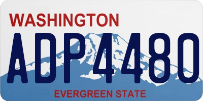 WA license plate ADP4480