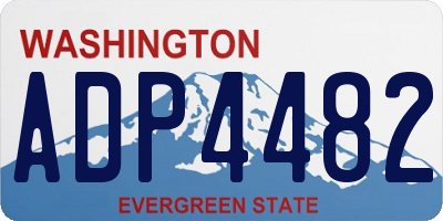 WA license plate ADP4482