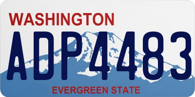 WA license plate ADP4483