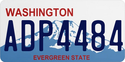 WA license plate ADP4484