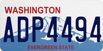 WA license plate ADP4494