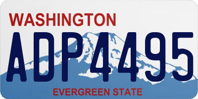 WA license plate ADP4495