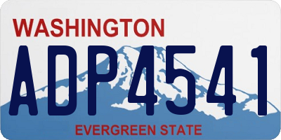 WA license plate ADP4541