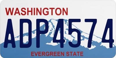 WA license plate ADP4574