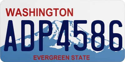 WA license plate ADP4586