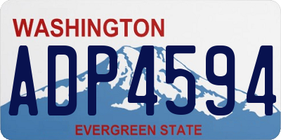 WA license plate ADP4594