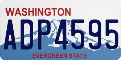 WA license plate ADP4595