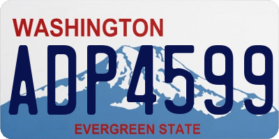 WA license plate ADP4599