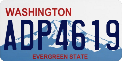 WA license plate ADP4619