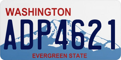 WA license plate ADP4621