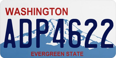 WA license plate ADP4622