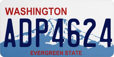 WA license plate ADP4624