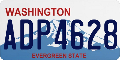 WA license plate ADP4628
