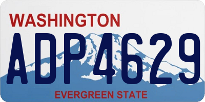 WA license plate ADP4629
