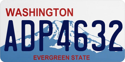 WA license plate ADP4632