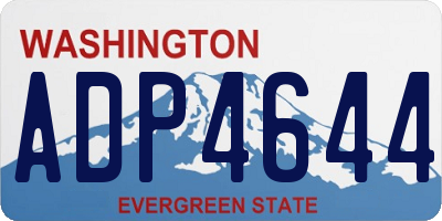 WA license plate ADP4644