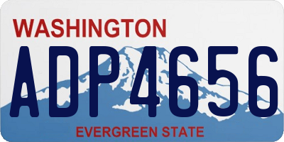 WA license plate ADP4656