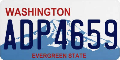 WA license plate ADP4659