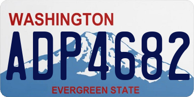 WA license plate ADP4682