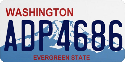 WA license plate ADP4686