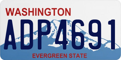 WA license plate ADP4691
