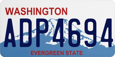 WA license plate ADP4694