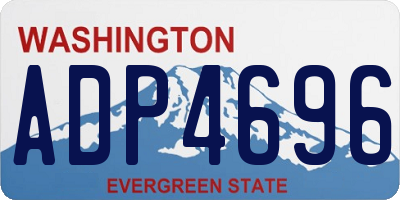 WA license plate ADP4696