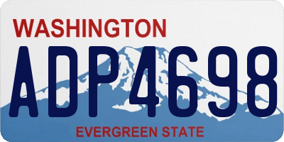 WA license plate ADP4698