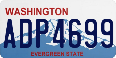 WA license plate ADP4699