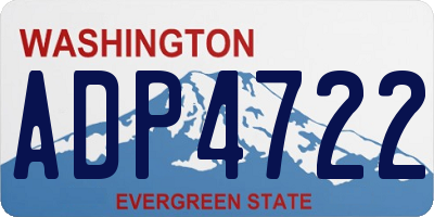 WA license plate ADP4722
