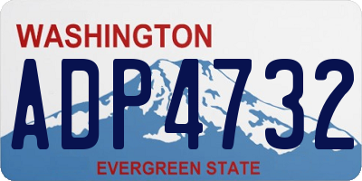 WA license plate ADP4732