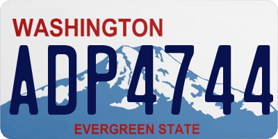 WA license plate ADP4744