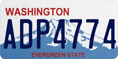 WA license plate ADP4774