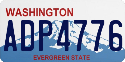 WA license plate ADP4776