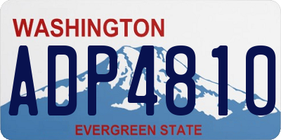 WA license plate ADP4810