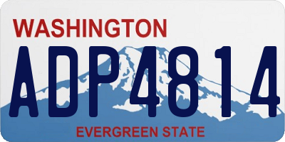 WA license plate ADP4814