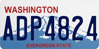 WA license plate ADP4824