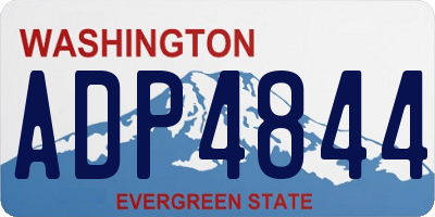 WA license plate ADP4844