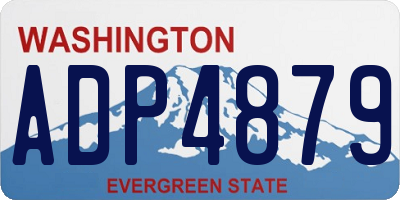 WA license plate ADP4879