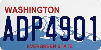 WA license plate ADP4901