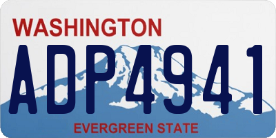 WA license plate ADP4941