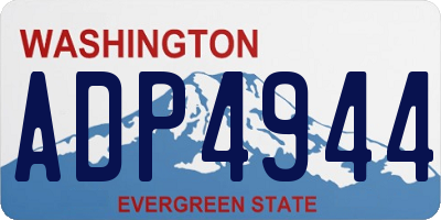 WA license plate ADP4944