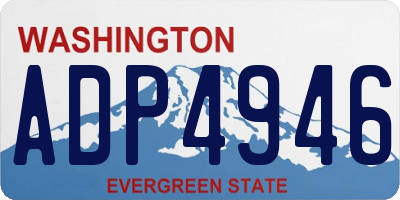 WA license plate ADP4946