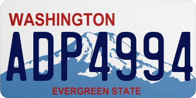 WA license plate ADP4994