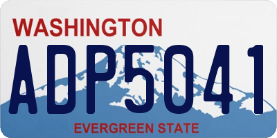 WA license plate ADP5041