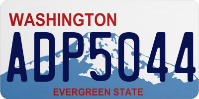 WA license plate ADP5044