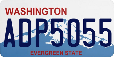 WA license plate ADP5055